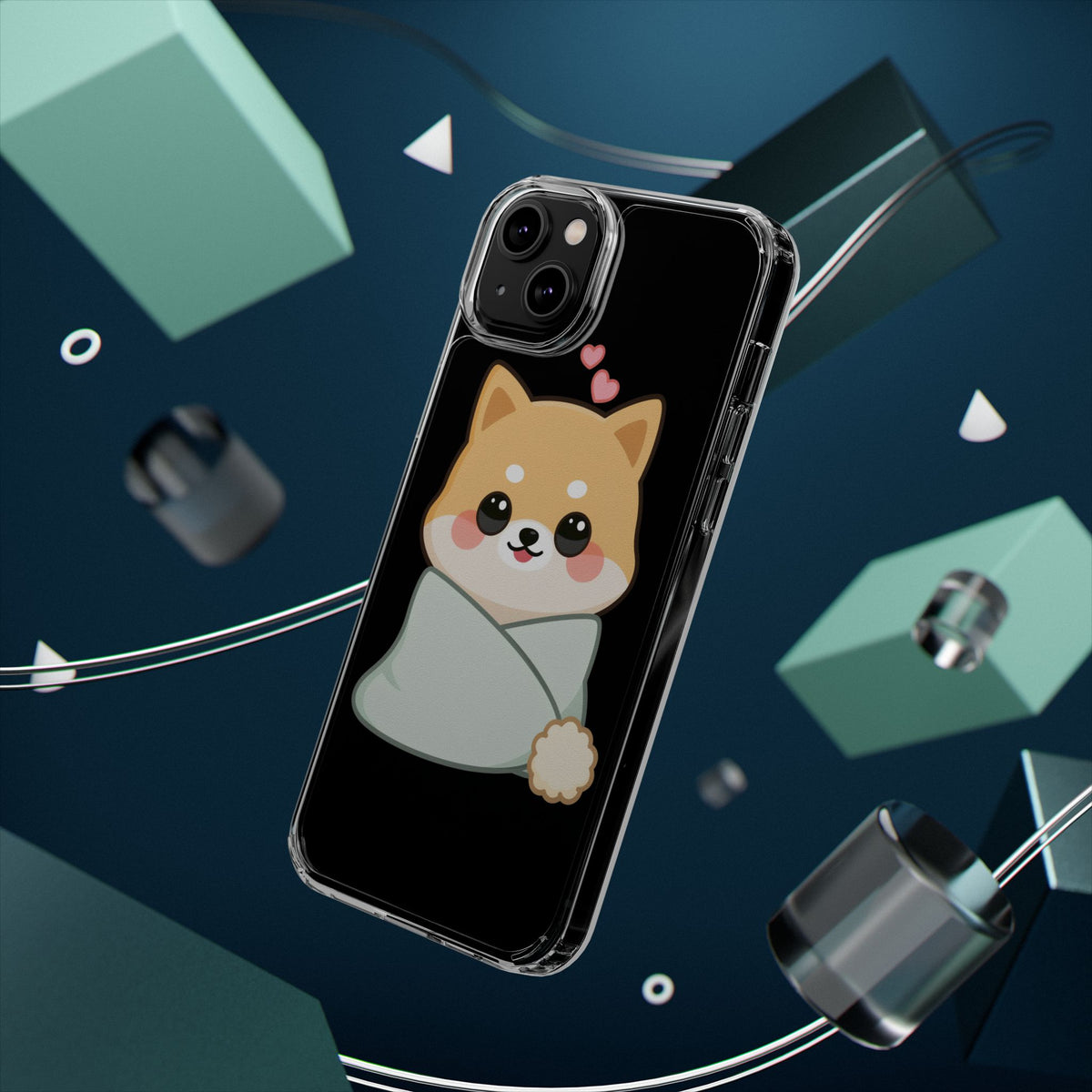 Kawaii Shiba Inu Phone Case, Cozy Valentine Gift