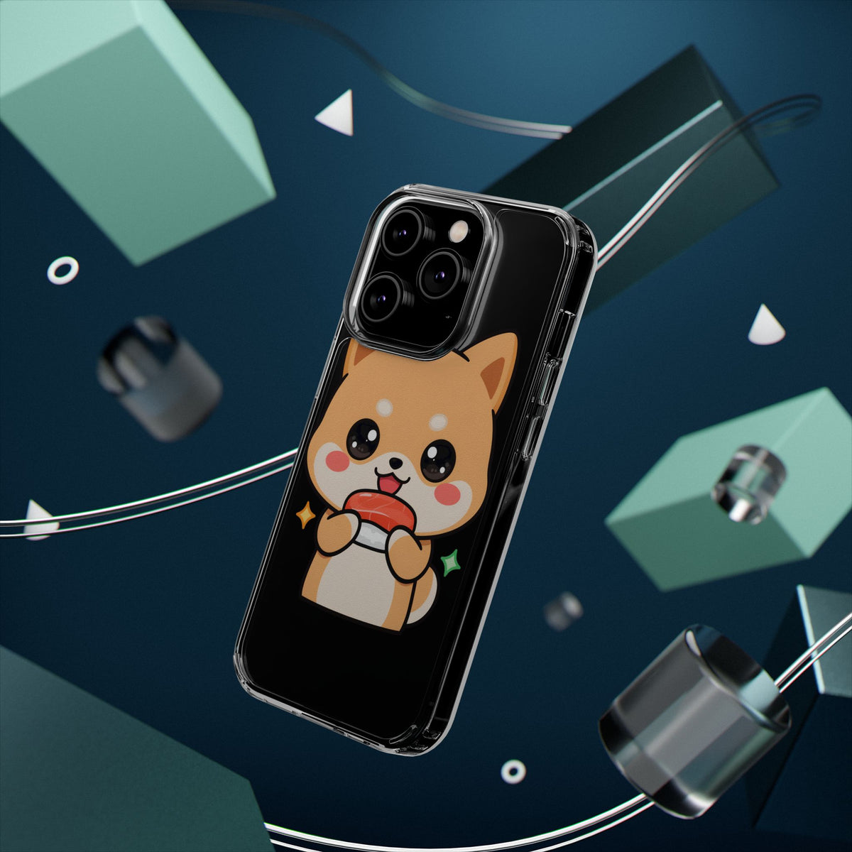 Kawaii Shiba Inu Phone Case for Sushi Lovers