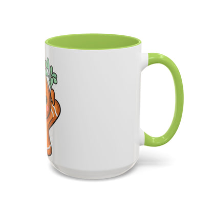 Kawaii Gingerbread Mug with Mistletoe | Christmas Accent Mug