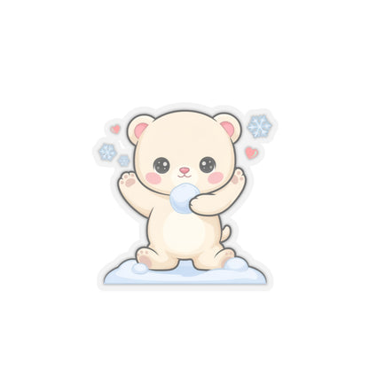 Kawaii Polar Bear Sticker for Laptops and Journals