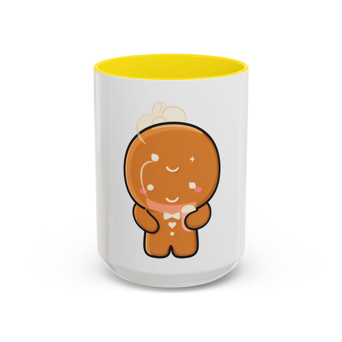 Kawaii Gingerbread Mug for Cozy Cocoa Breaks
