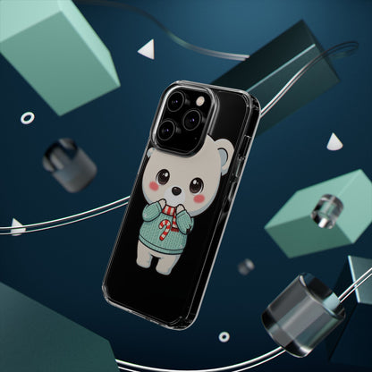 Kawaii Christmas Bear Phone Case for Holiday Season