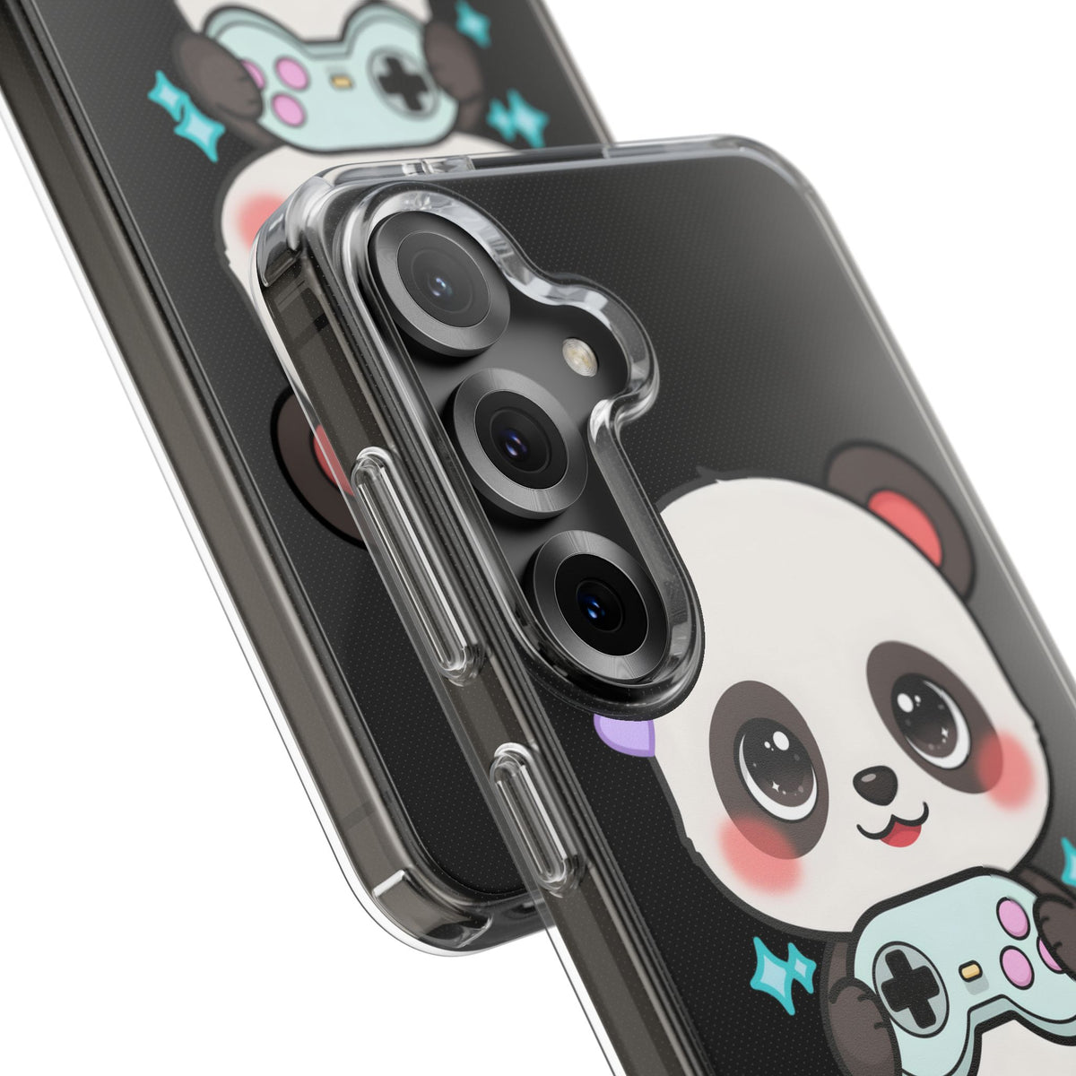 Gamer Panda Clear Impact-Resistant Phone Case