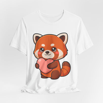 Kawaii Red Panda T-Shirt: Big Heart, Cozy Vibes