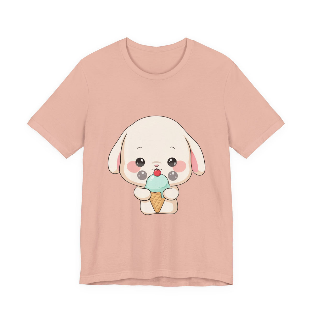 Kawaii Bunny Ice Cream Tee for Cute Style Lovers