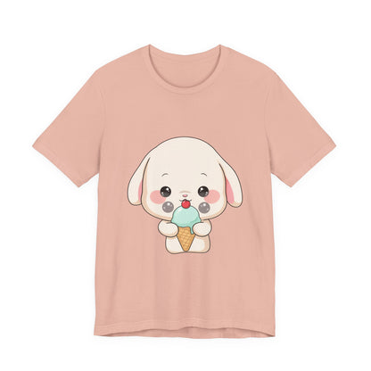 Kawaii Bunny Ice Cream Tee for Cute Style Lovers