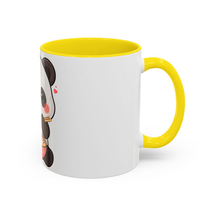 Kawaii Panda Ramen Mug, Cute Accent Coffee Mug