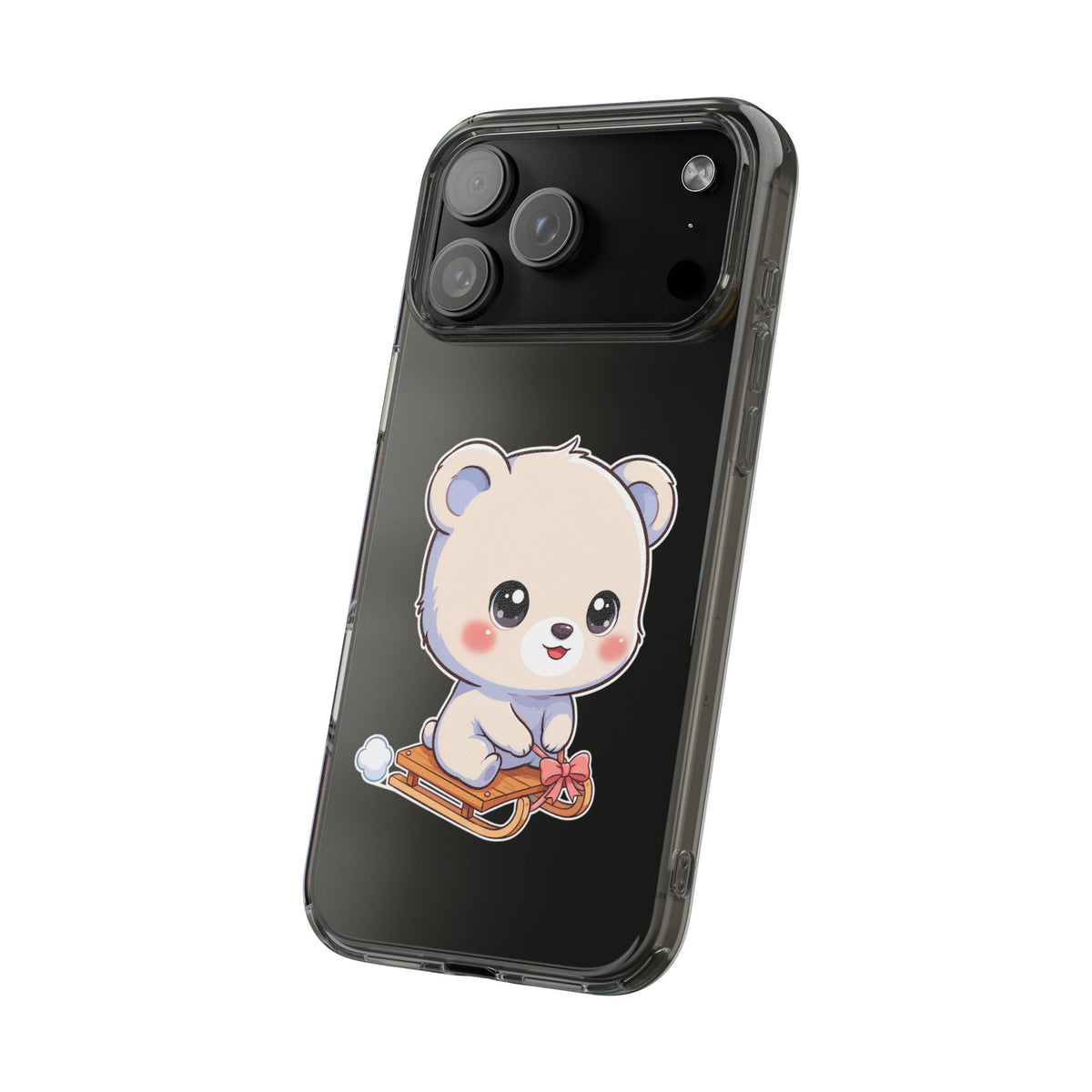 Kawaii Polar Bear Phone Case, Cute Winter Gift