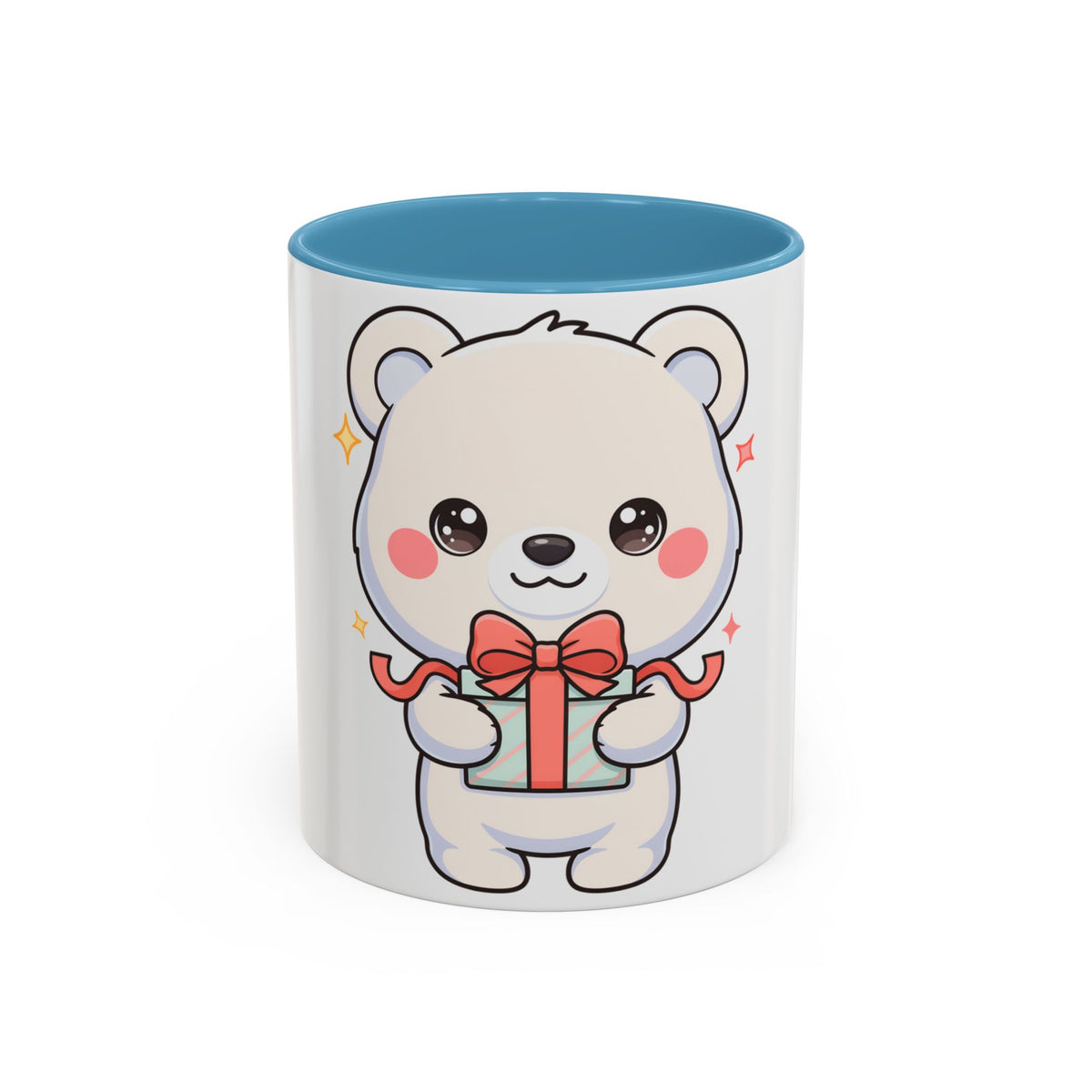 Kawaii Polar Bear Mug, Cute Gift Accent Coffee Mug