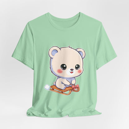 Kawaii Polar Bear T-Shirt for Cozy Winter Days