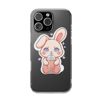 Kawaii Bunny Bubble Tea Phone Case for Boba Lovers