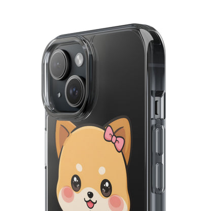 Kawaii Shiba Inu Phone Case with Latte