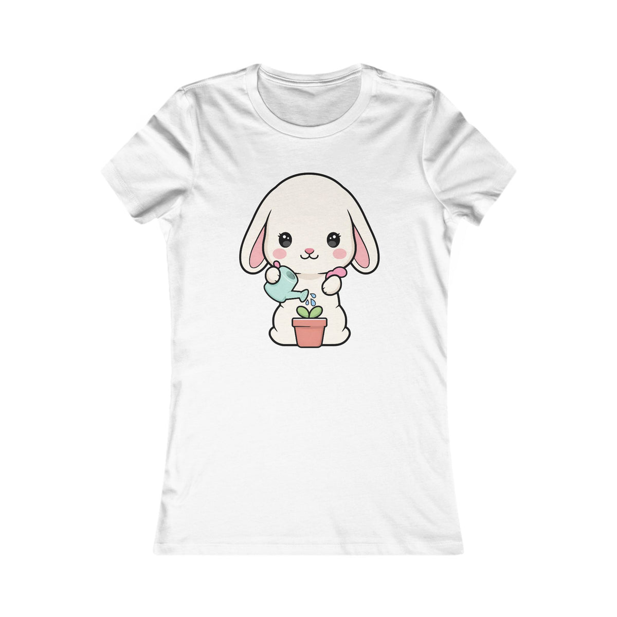 Kawaii Bunny Plant Lover Women's Tee