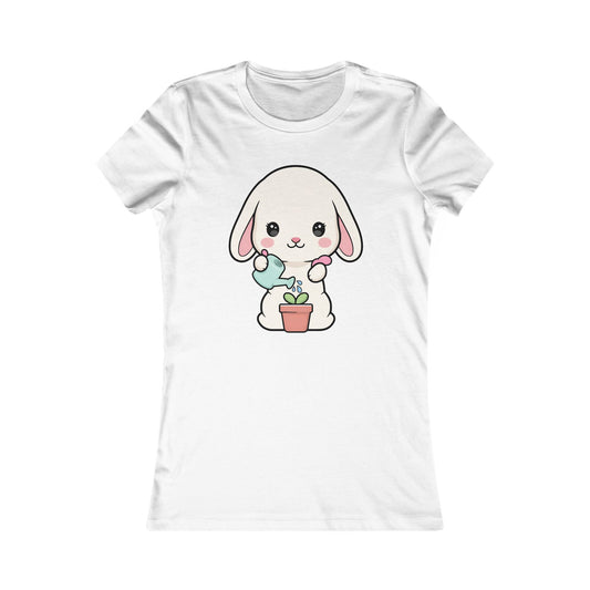 Kawaii Bunny Plant Lover Women's Tee