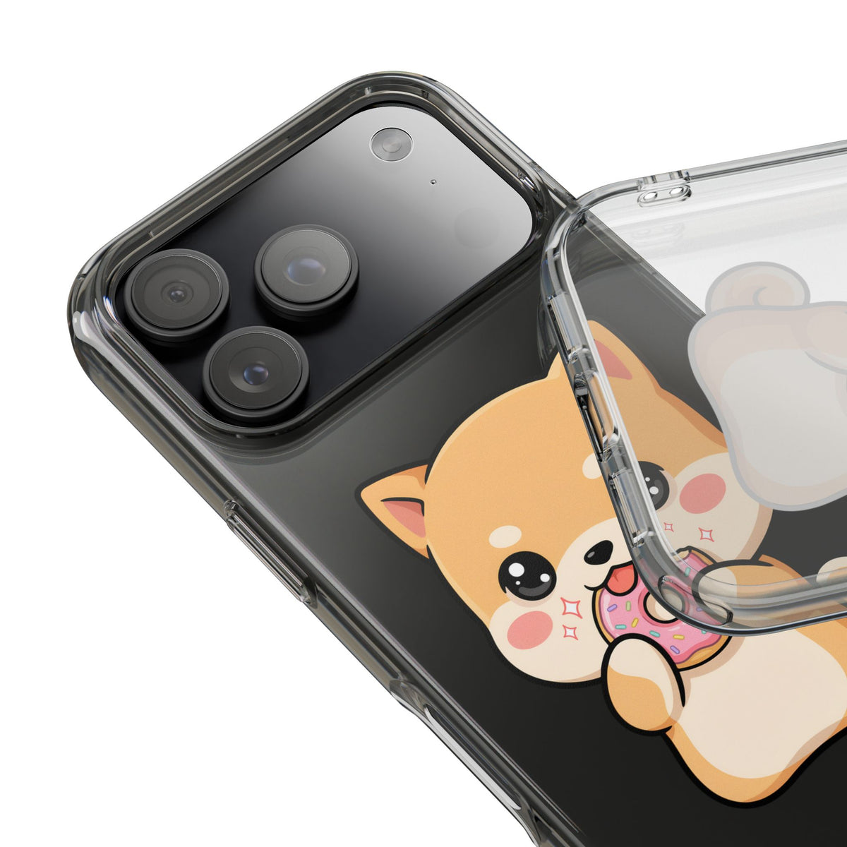 Kawaii Shiba Inu Phone Case with Donut