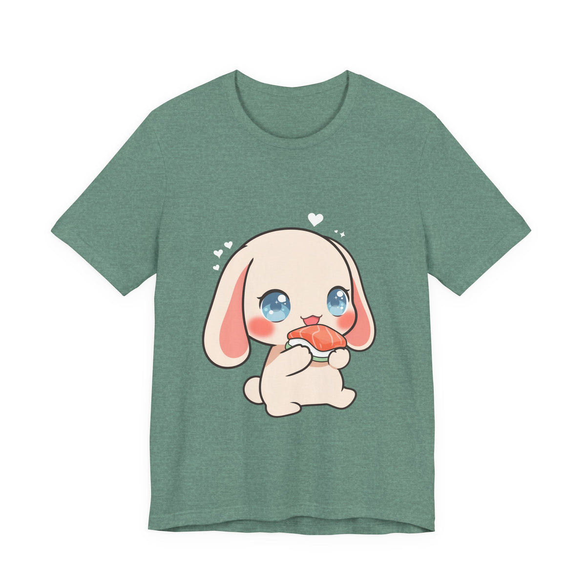 Kawaii Sushi Bunny T-Shirt for Cute Foodie Fans