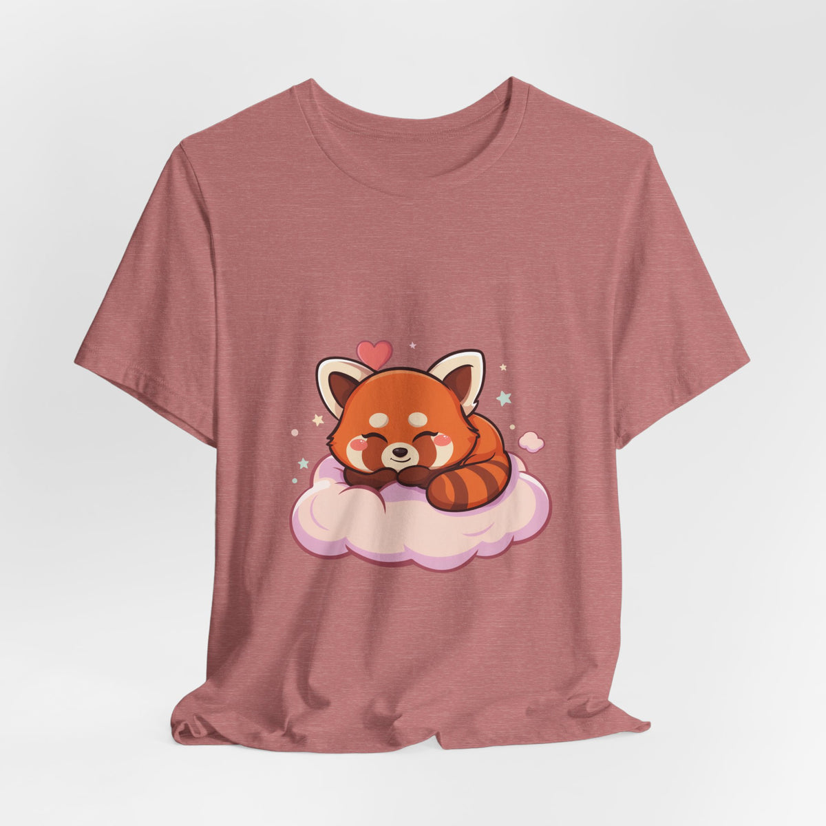 Kawaii Red Panda T-Shirt, Cute Sleeping Animal Tee
