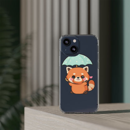 Kawaii Red Panda Clear Impact-Resistant Case