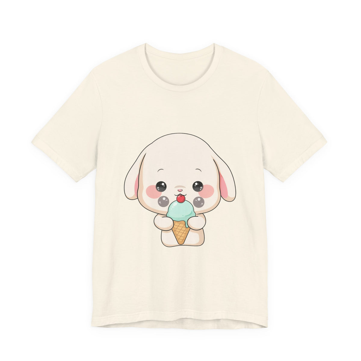 Kawaii Bunny Ice Cream Tee for Cute Style Lovers