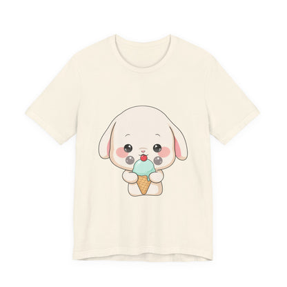 Kawaii Bunny Ice Cream Tee for Cute Style Lovers