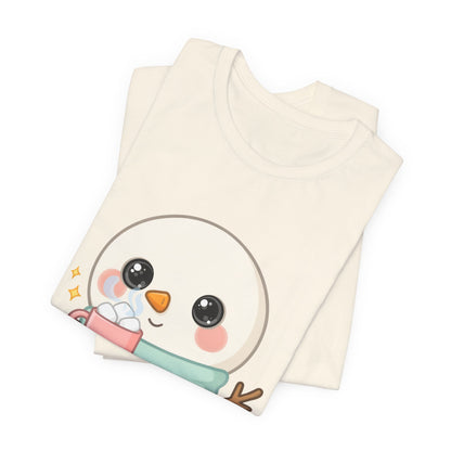 Kawaii Snowman T-Shirt for Cozy Cocoa Breaks