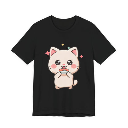 Kawaii Sushi Cat T-Shirt for Cat and Sushi Lovers