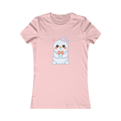 Cute Snowman T-Shirt for Kawaii Holiday Cheer
