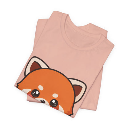 Red Panda Donut T-Shirt, Cute Kawaii Animal Tee