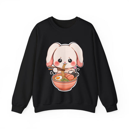 Kawaii Ramen Bunny Sweatshirt for Cute Foodie Fans