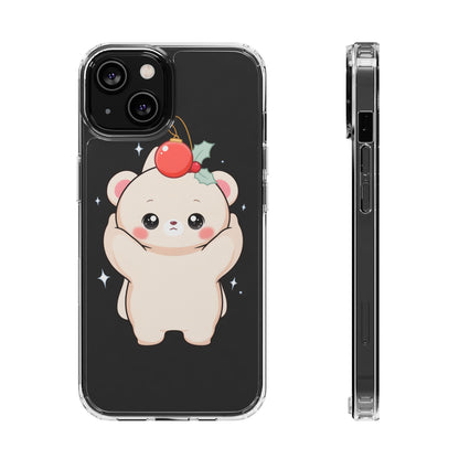 Kawaii Christmas Bear Phone Case for Cozy Holiday Days