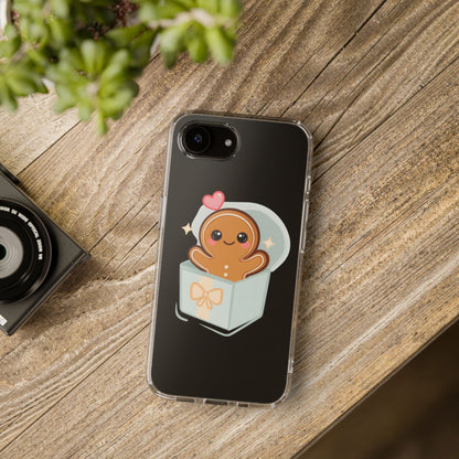 Gingerbread Man Phone Case – Kawaii Holiday Gift