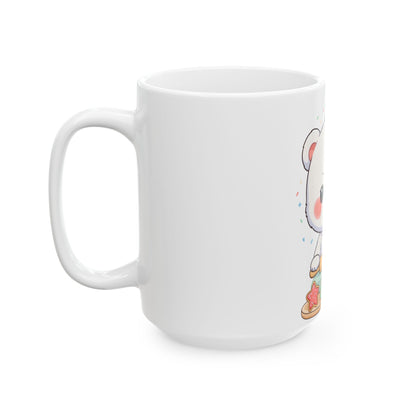 Christmas Polar Bear Mug: Cute Cookie Baker Ceramic Cup