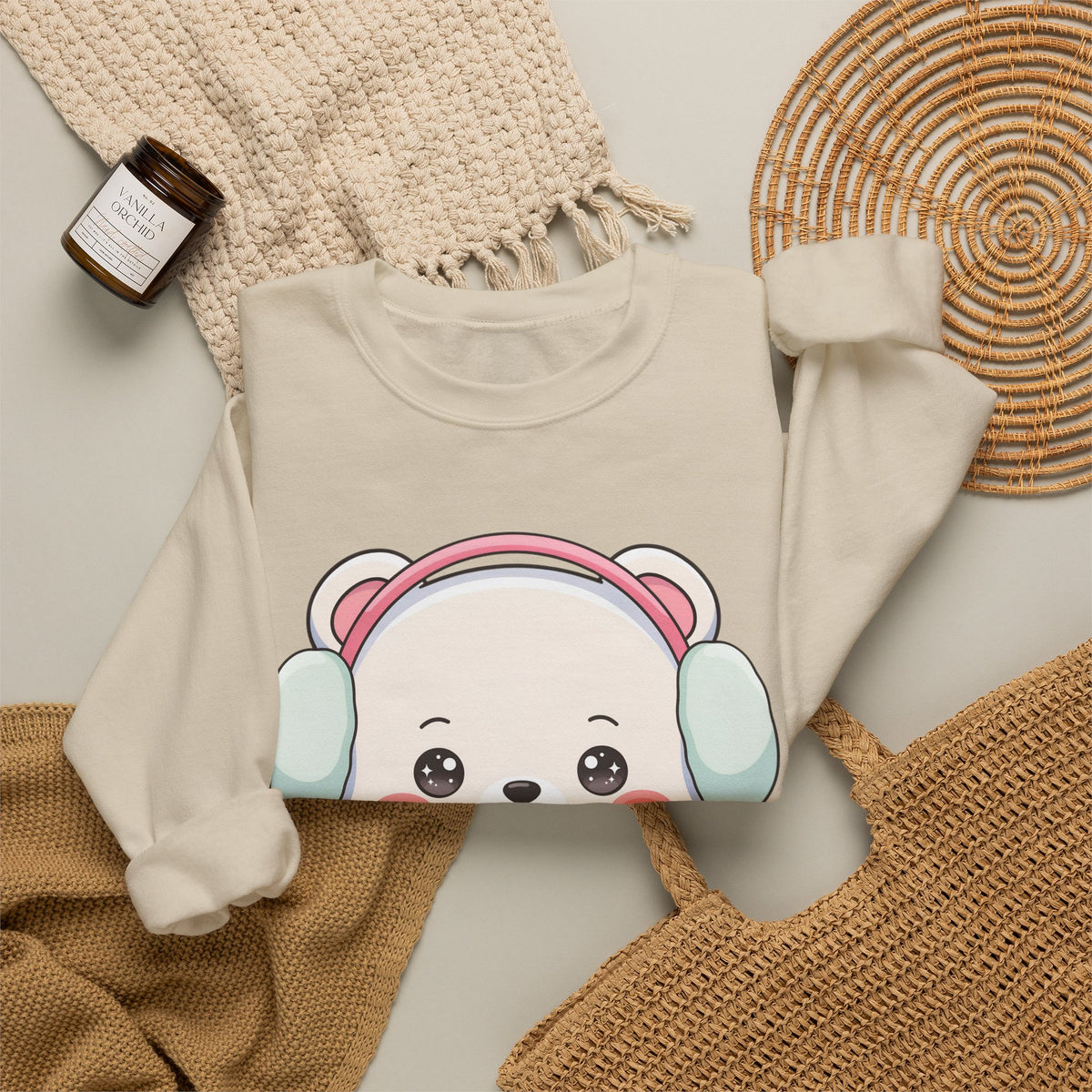 Kawaii Polar Bear Sweatshirt for Cozy Winter Days