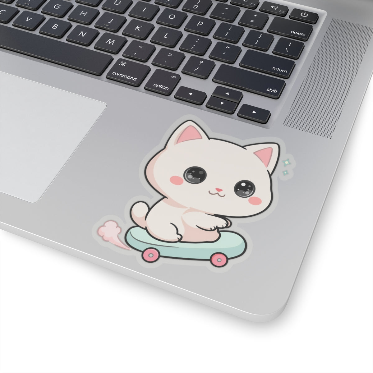 Kawaii Cat Skateboard Sticker for Cat Lovers