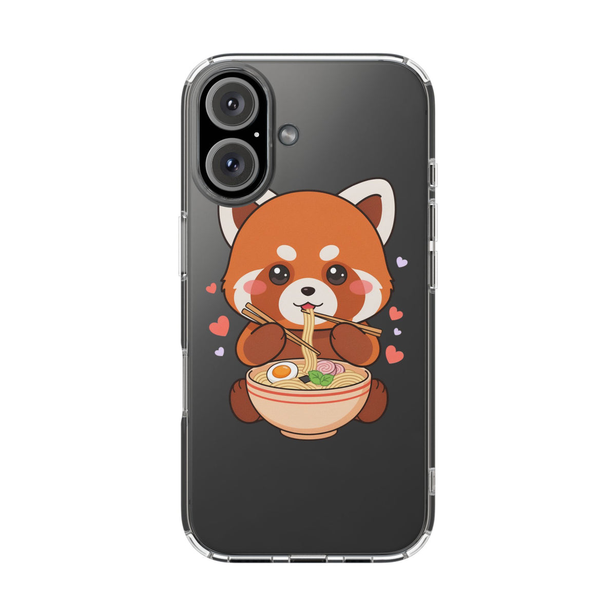 Red Panda Ramen Phone Case – Kawaii Food Lover Gift