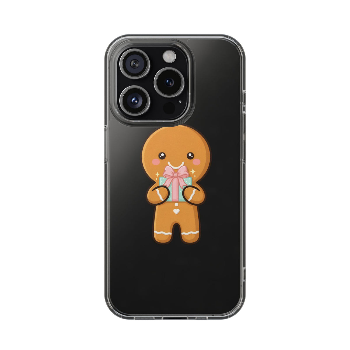 Gingerbread Man Phone Case, Cute Holiday Gift Design