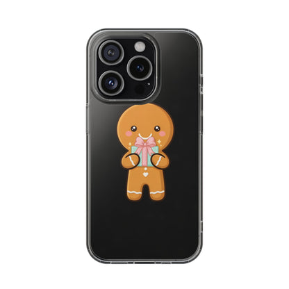 Gingerbread Man Phone Case, Cute Holiday Gift Design