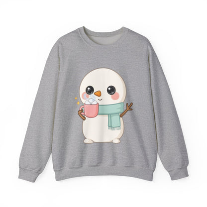 Kawaii Snowman Sweatshirt for Cozy Winter Days
