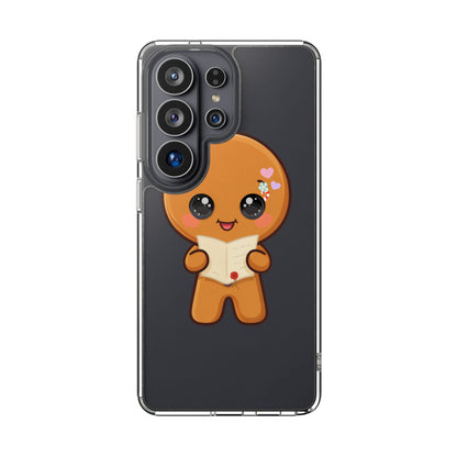 Gingerbread Man Phone Case, Cute Christmas Letter Reader