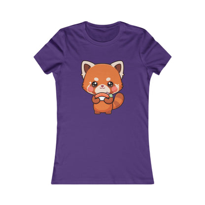 Kawaii Red Panda Sushi Tee for Cute Foodie Fans