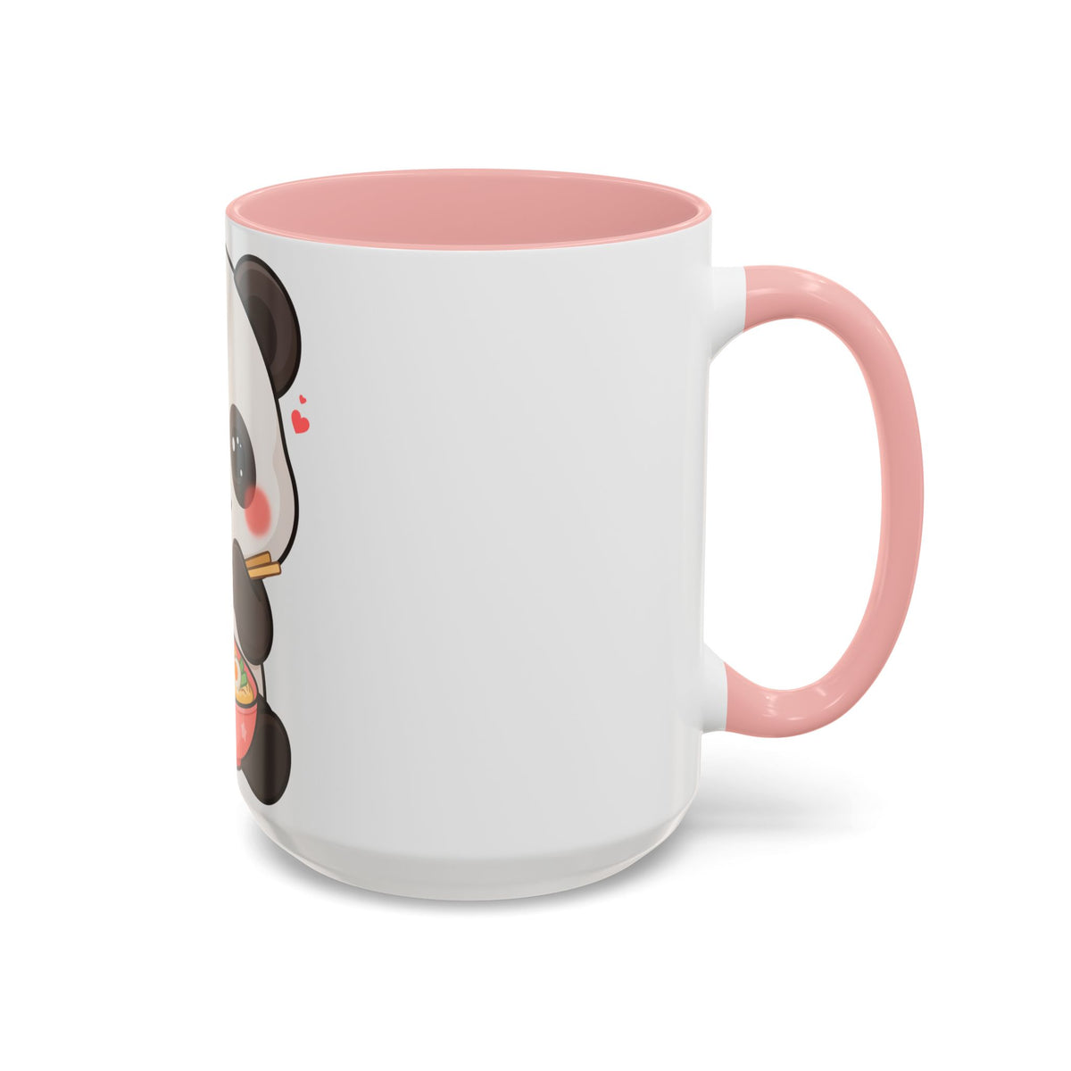 Kawaii Panda Ramen Mug, Cute Accent Coffee Mug