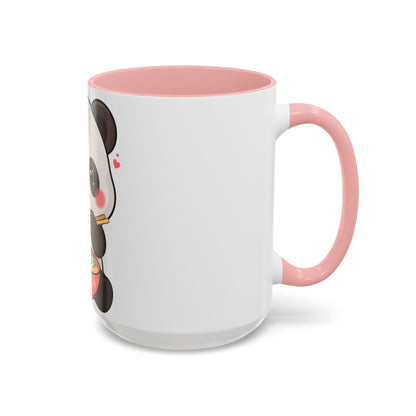Kawaii Panda Ramen Mug, Cute Accent Coffee Mug