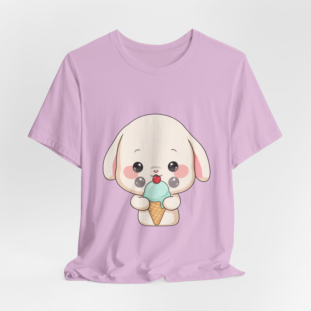 Kawaii Bunny Ice Cream Tee for Cute Style Lovers