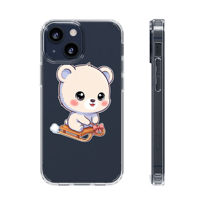 Kawaii Polar Bear Phone Case, Cute Winter Gift
