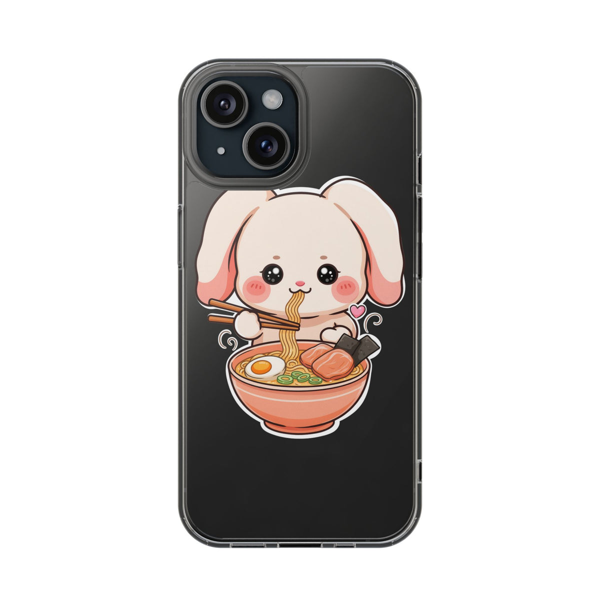 Kawaii Ramen Bunny Clear Impact-Resistant Case