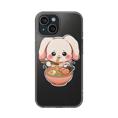 Kawaii Ramen Bunny Clear Impact-Resistant Case
