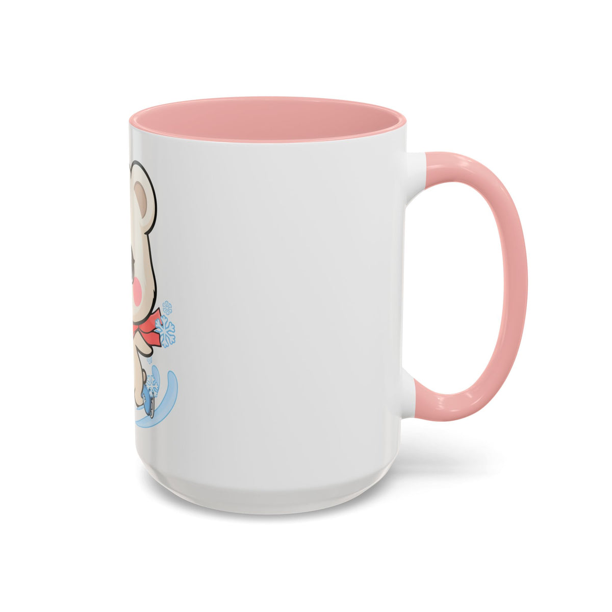 Polar Bear Ice Skating Mug – Cute Accent Coffee Mug