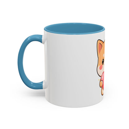 Kawaii Shiba Inu Accent Coffee Mug for Dog Lovers
