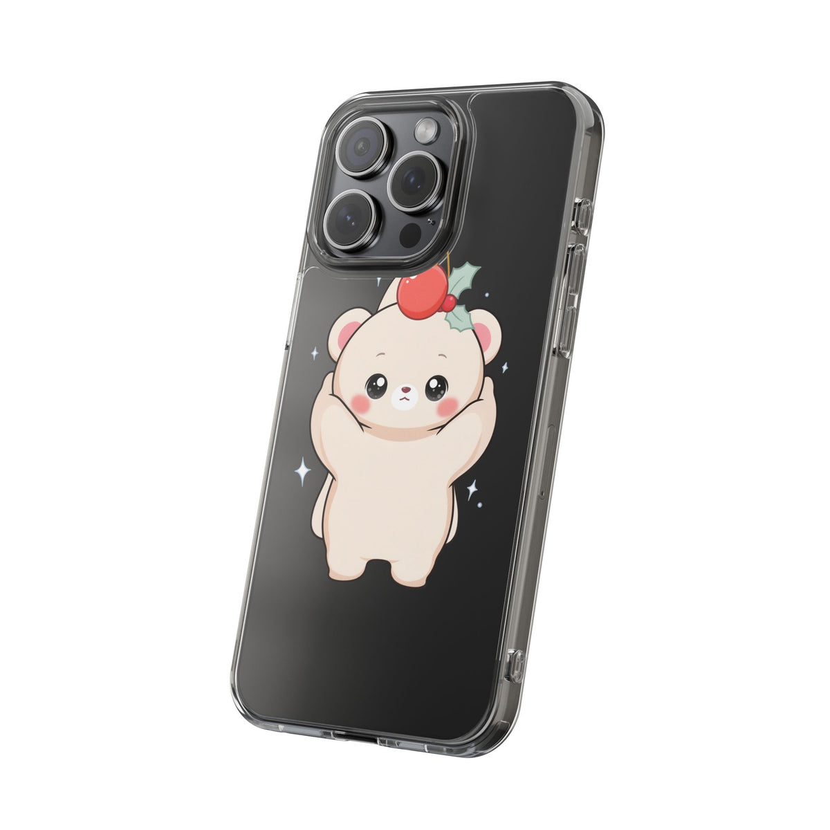 Kawaii Christmas Bear Phone Case for Cozy Holiday Days