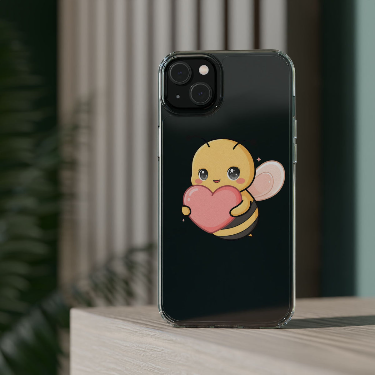 Kawaii Bee Clear Impact-Resistant Phone Case
